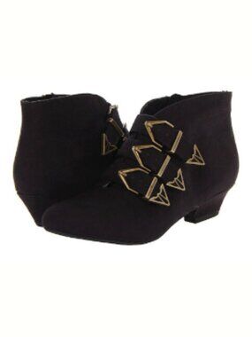 BC Footwear Women's Mover And Shaker Bootie,Black, Vintage Style Goth 8.5 M US